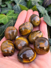 Load image into Gallery viewer, Tumbled Tigers Eye for Abundance and Luck 🐅🤎
