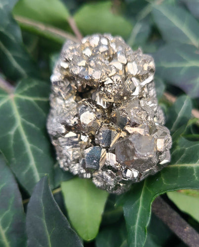 Sparking chunks of Pyrite for ABUNDANCE.