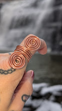 Load image into Gallery viewer, Copper spiral rings