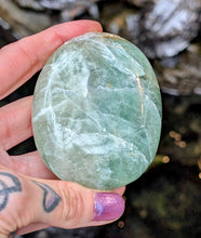 Load image into Gallery viewer, Glorious Green Fluorite Palm Stone for LOVE