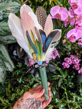 Load image into Gallery viewer, Green Fluorite Magic Feather Wand to connect with your bird guides