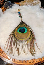 Load image into Gallery viewer, Handmade Peacock Earrings