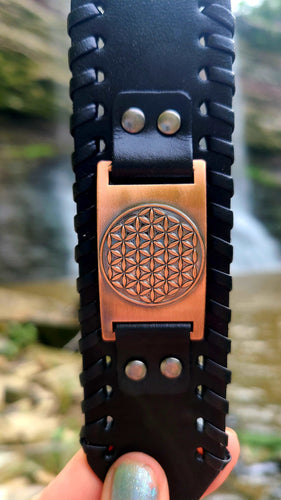 Powerful ,Sacred Geometry Leather Bracelets