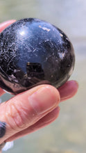 Load and play video in Gallery viewer, Black Obsidian Palm Stone to help you let go of darkness