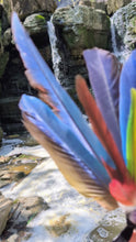 Load and play video in Gallery viewer, Colorful parrot feather wand for  LUCK, HEALING and LOVE