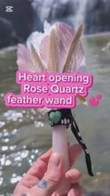Load and play video in Gallery viewer, Divine Rose Quartz wand embodying Self Love