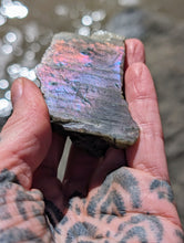 Load image into Gallery viewer, RARE Purple Labradorite with stunning Flash.