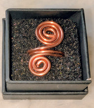 Load image into Gallery viewer, Real Copper Spiral Rings - As Above , So Below
