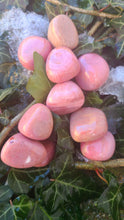 Load image into Gallery viewer, Tumbled pieces of Radiant Pink Rhodonite to heal your past.💗💗
