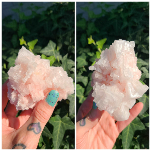 Natural RARE High Quality , Light Pink Halite to give you more Self love and Clarity