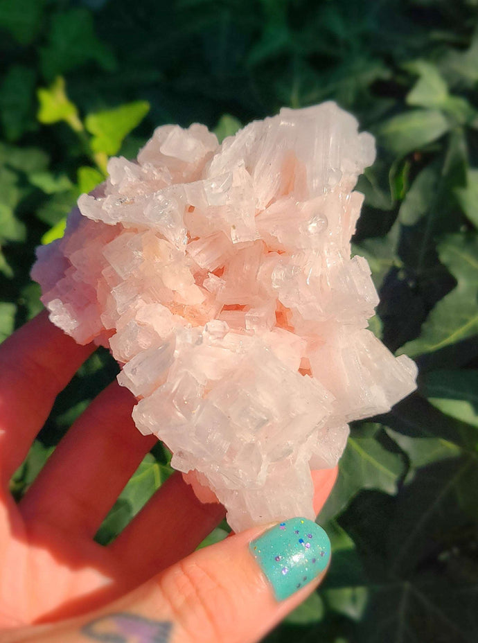 Natural RARE High Quality , Light Pink Halite to give you more Self love and Clarity