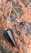 Load image into Gallery viewer, The most powerful Shungite pendulum to help you get more guidance.
