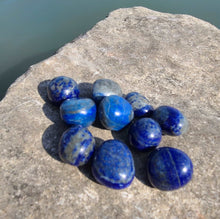 Load image into Gallery viewer, Tumbled Lapis Lazuli to bring you peaceful, calming energy. 💙🕊
