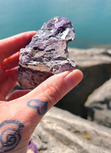Load image into Gallery viewer, Raw pretty piece of PURPURITE for for growth and success 💜💜💜
