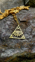 Load image into Gallery viewer, The Eye of Providence Necklace to bring in DIVINE energy 👁️☁️
