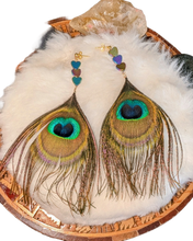 Load image into Gallery viewer, Handmade Peacock Earrings
