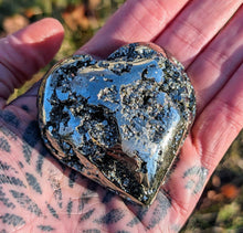 Load image into Gallery viewer, Stunning rare Pyrite Hearts to bring in LOVE and ABUNDANCE. 💖💖
