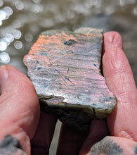 Load image into Gallery viewer, RARE Purple Labradorite with stunning Flash.
