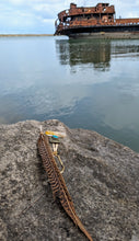 Load image into Gallery viewer, MYSTICAL Feather and crystal hair clip -Citrine and Rainbow Pheasant for emotional healing
