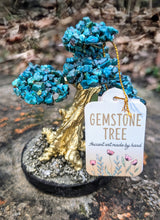 Load image into Gallery viewer, MYSTICAL Handmade gemstone tree with PYRITE,CHRYSOCOLLA ,PINK OPAL, and AMAZONITE
