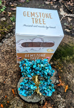 Load image into Gallery viewer, MYSTICAL Handmade gemstone tree with PYRITE,CHRYSOCOLLA ,PINK OPAL, and AMAZONITE
