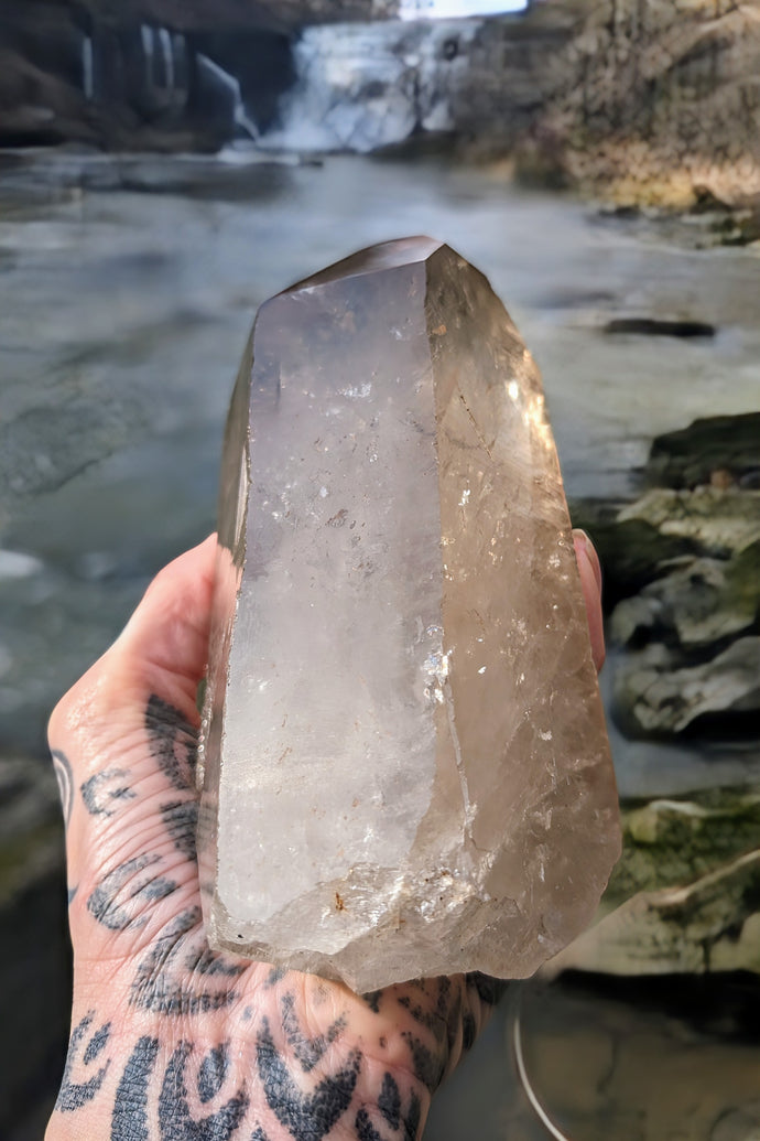 EXTRA LARGE stunning Chunk of rainbow filled Smokey Quartz to ground your energy