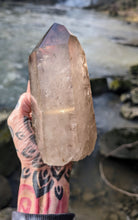 Load image into Gallery viewer, EXTRA LARGE stunning Chunk of rainbow filled Smokey Quartz to ground your energy
