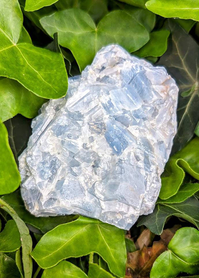 Beautiful chunk of Raw Blue Calcite to bring you calm.