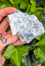 Load image into Gallery viewer, Beautiful chunk of Raw Blue Calcite to bring you calm.
