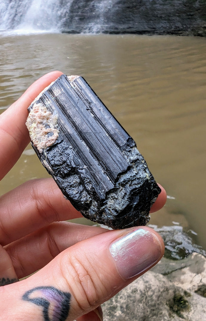 Black tourmaline chunk to protect your energy