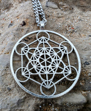 Load image into Gallery viewer, Sacred Geometry necklace  &quot;Metatron&#39;s cube&quot; for manifesting your dreams
