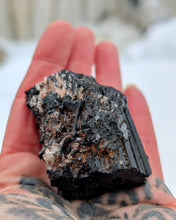 Load image into Gallery viewer, Black SCHORL TOURMALINE with Mica for stress
