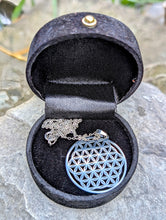 Load image into Gallery viewer, Silver Flower of Life on 925 Sterling Silver Chain
