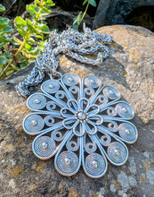 Load image into Gallery viewer, Large Mandala Flower Pendant for inner Peace
