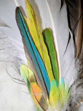 Load image into Gallery viewer, Green Fluorite Feather Wand with crystal ball
