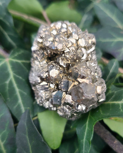 Raw Crystals: Sparking Chunks of Pyrite for Abundance