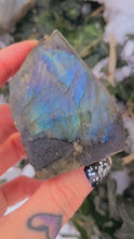 Load and play video in Gallery viewer, Flashy Glimmering ,AAA Quality chunks of Labradorite 💙💚🔮

